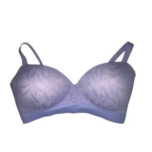 SOMA Lavender Enbliss Wireless Bra With Lace Size 38D Supportive Contour Cups
